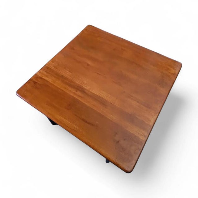 Danish Square Coffee Table in Teak by Mikael Laursen for A/S Mikael Laursen, Denmark, 1960s For Sale - Image 6 of 7