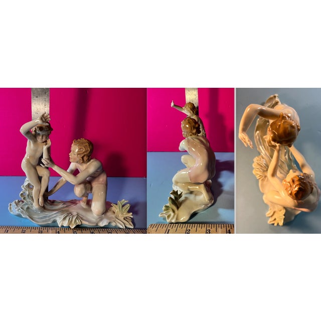 Karl Ens Figurine Mother Child Beach For Sale - Image 12 of 12