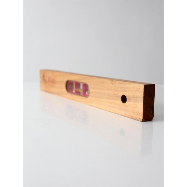 Sears, Roebuck & Compnay Mid-Century Sears Wood Carpenter's Level For Sale - Image 4 of 12
