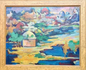 Andre Boureau after Othon Freize, Fauvist Algeria, 1920s-1940s, Oil on Board, Framed