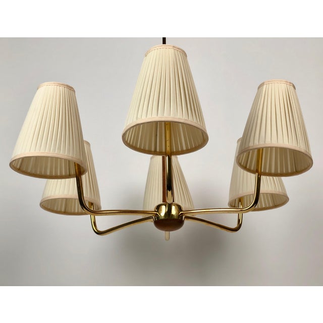 Josef Frank Mid-Century Kiri Chandelier attributed to Josef Frank, 1958 For Sale - Image 4 of 18