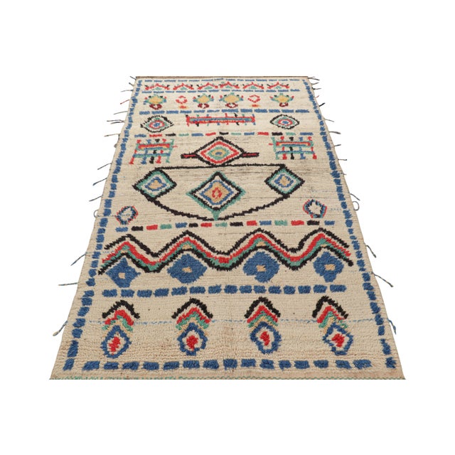 Rug & Kilim Vintage Moroccan Runner With Polychromatic Geometric Patterns, From Rug & Kilim For Sale - Image 4 of 7