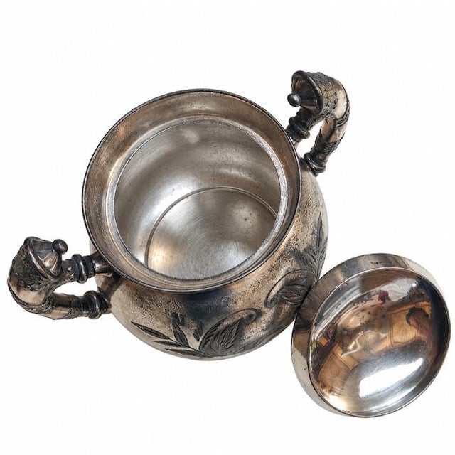 Antique Victorian Silverplate Tea Set - 4 Pieces For Sale - Image 10 of 10