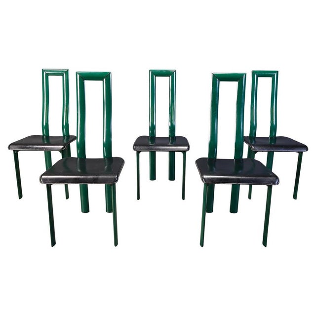 Italian Regia Dining Chairs by Antonello Mosca for Ycami, 1980s, Set of 6 For Sale - Image 13 of 13
