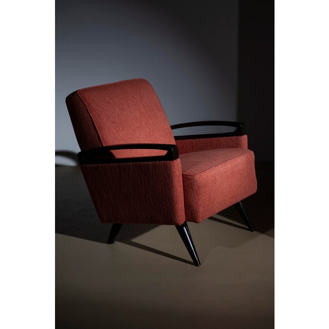 Mid-Century Modern Italian Lounge Chairs, 1950s, Set of 2 For Sale - Image 3 of 8