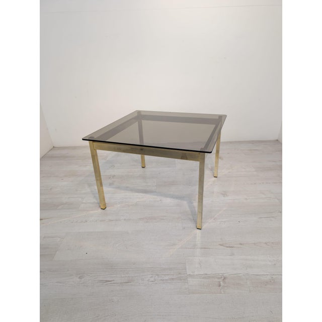 Brass and Glass Coffee Table, 1970s For Sale - Image 13 of 13