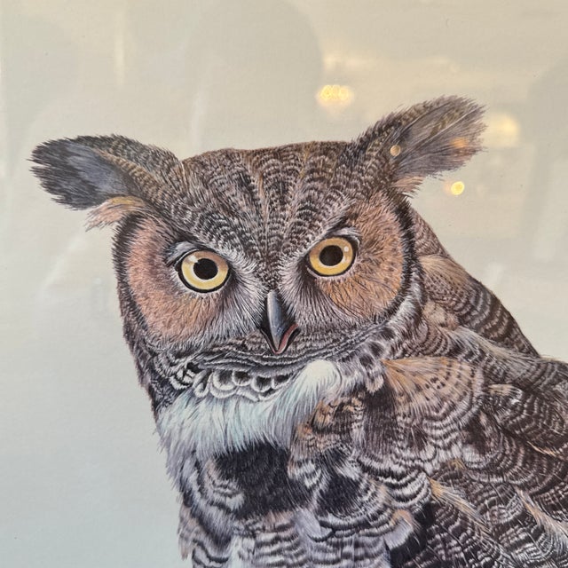Design Plus Gallery presents an "Artist Proof- Great Horned Owl" Print by artist E. Darrell Smith. This contemporary piece...