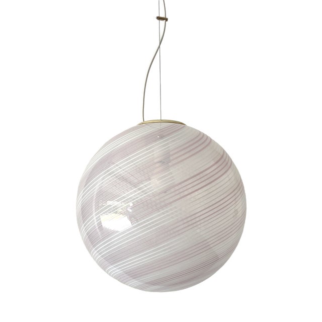 Murano Glass Pendant Lamp from De Majo, 1970s For Sale