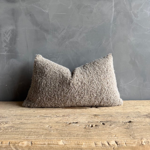 12" x 20" Wool & Mohair Ecorce Pillow Cover Double sided pillow cover in a luxurious mohair wool, this pillow cover is the...