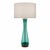 Turquoise Midcentury Modern Turquoise Glass Lamp For Sale - Image 8 of 8