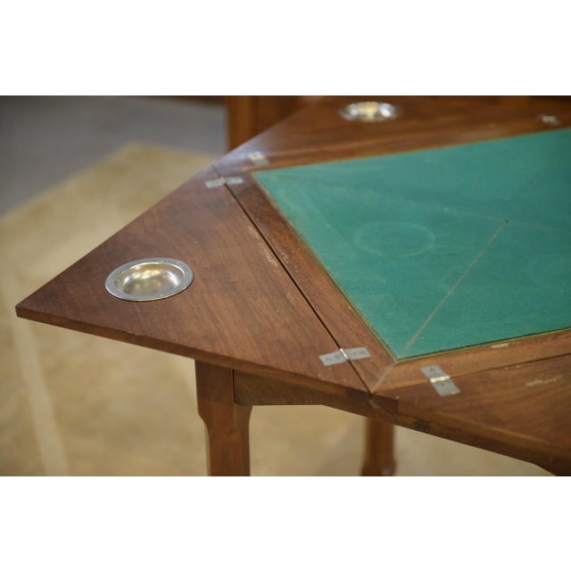 Brown Art Deco Walnut Games Table, 1930s For Sale - Image 8 of 11