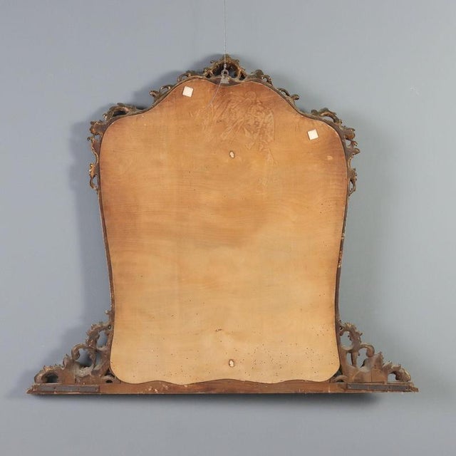 Carved and Gilded Wooden Table Mirror For Sale - Image 10 of 11