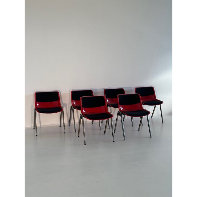 Vintage Modus Chairs by Osvaldo Borsani for Tecno, 1970s, Set of 6 For Sale - Image 11 of 12