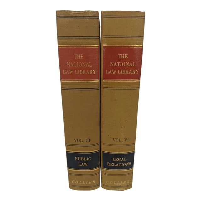 1939 National Law Library Vintage Legal Books by p.f. Collier – Set of 2 For Sale