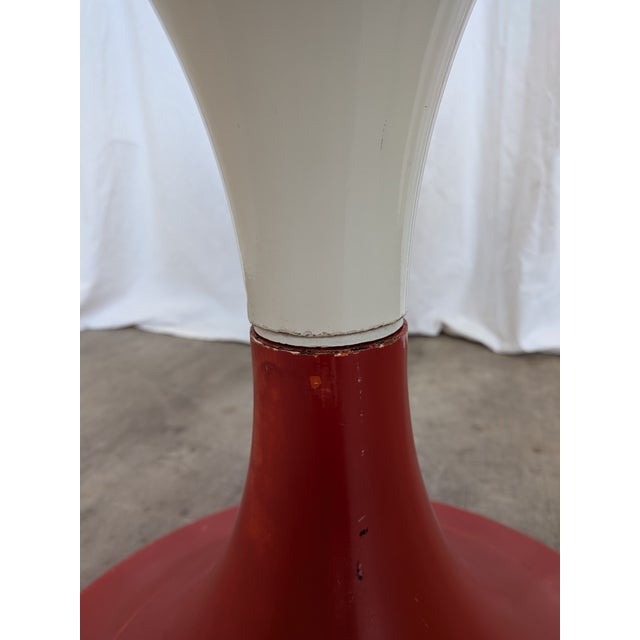 Red Vintage Red Tulip Table by Meblo Yugoslavia, 1960s For Sale - Image 8 of 15