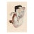 1912 Vintage Nude Figure Art Print by Egon Schiele, Crouching Nude - 40" X 60" For Sale