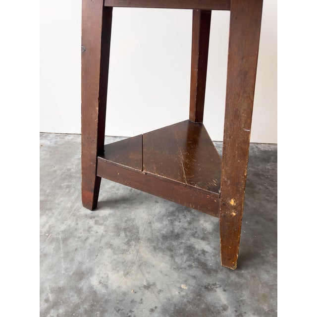 Late 19th Century Antique Welsh Late 19th Century Scumble Painted Cricket Table For Sale - Image 5 of 8