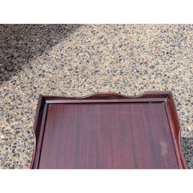 Mid 20th Century Chippendale Style Mahogany Galleried Ball and Claw Feet Coffee Table For Sale - Image 4 of 4