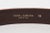 Brown Dolce and Gabbana Italian Brown and Brass Tone Metal Leather Belt For Sale - Image 8 of 8