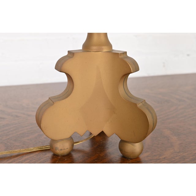 Ralph Lauren Style Mid-Century Hollywood Regency Tall Table Lamp For Sale - Image 9 of 12