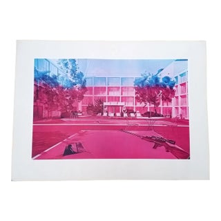 Jacques Monory, Hotel Fusil Lithograph, 1980, Paper For Sale