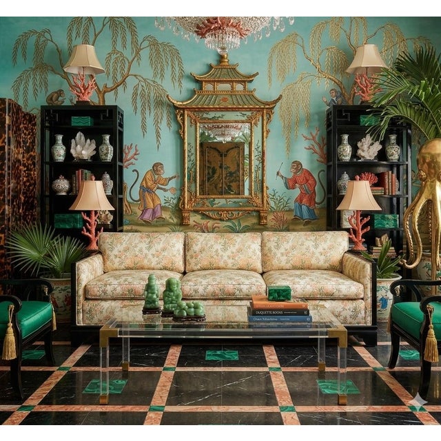 Turtle and Crane is proud to present a monumental statement in High-Gloss Maximalism. This custom-commissioned sofa by the...