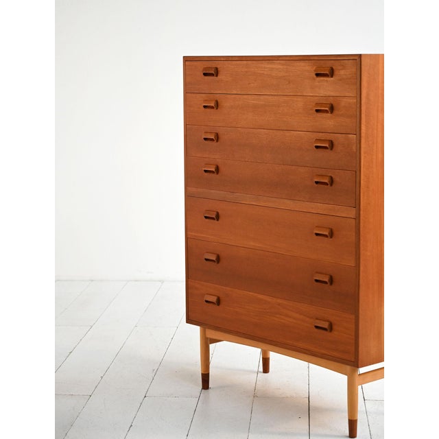 Søborg Møbelfabrik Danish Chest of Drawers by Børge Mogensen for Søborg Møbelfabrik, 1950s For Sale - Image 4 of 8