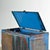 Blue Vintage Industrial Iron Cabinet, 1970s For Sale - Image 8 of 15