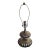 Late 20th Century Mid Century Modern Ribbed Chrome Table Lamp, For Sale