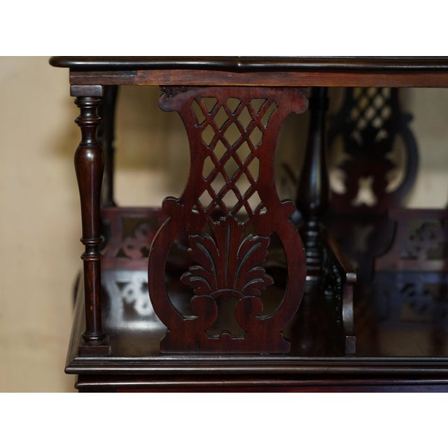 Antique Victorian Aesthetic Movement Hardwood Revolving Bookcase Book Table, 1880 For Sale - Image 9 of 15