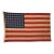 Large Vintage Cotton American Flag With 48 Sewn Stars For Sale