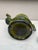 19th Century French Green Majolica Bamboo Teapot Salins For Sale - Image 9 of 9