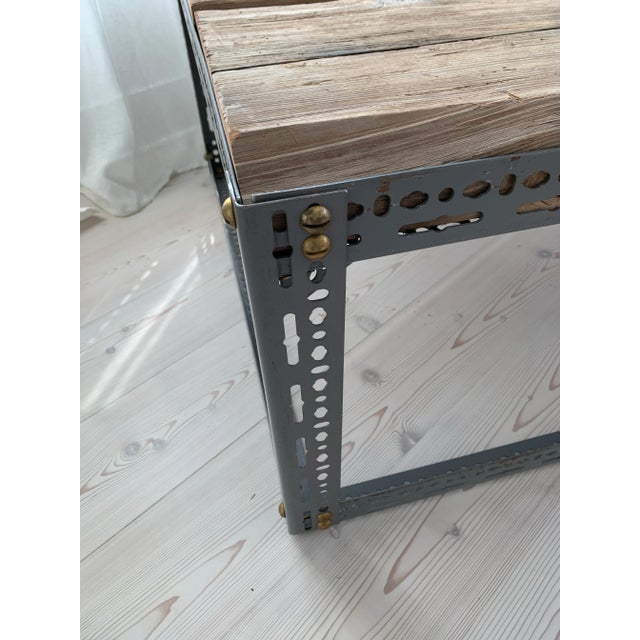 Rustic Industrial Coffee Table For Sale - Image 4 of 7