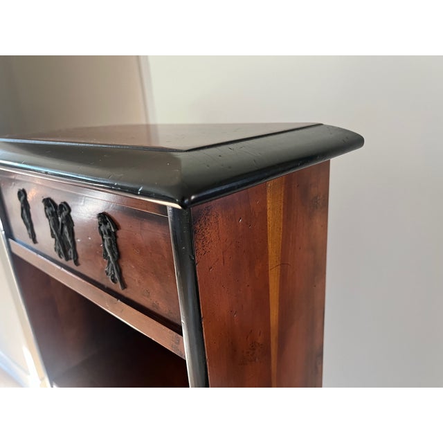 Pair of Narrow Cherry Bookcases For Sale - Image 9 of 9