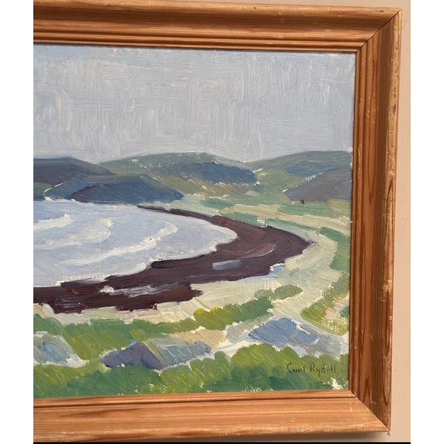 Mid 20th Century Curt Rydell, Coastal Landscape, 1950s, Oil Painting on Panel, Framed For Sale - Image 5 of 18