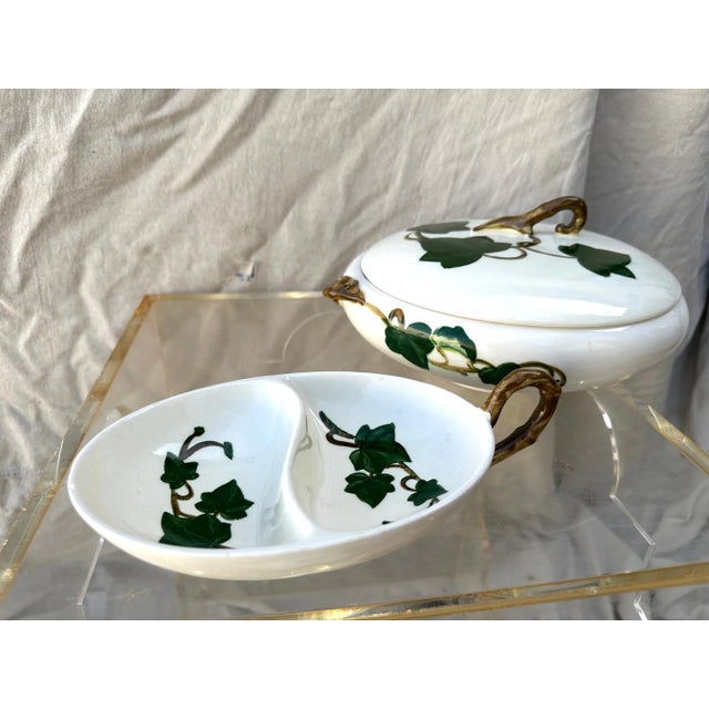 Vintage Metlox of California Poppytrail "Ivy" serving set of 12 Perfect for a Garden party or get together. Matching...