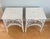 1970s Pair of Vintage Fiddle Head Wicker Side Tables For Sale - Image 5 of 11