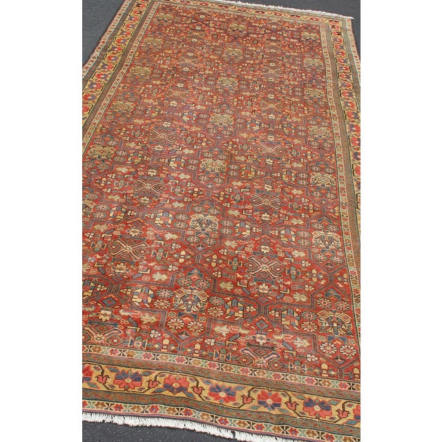 Tribal Antique Kurdish Gallery Runner in All-Over Geometric Design 6'0"x12'6" For Sale - Image 3 of 12
