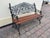 Antique Victorian Blacksmith-Made Cast Iron Garden Bench For Sale - Image 3 of 6