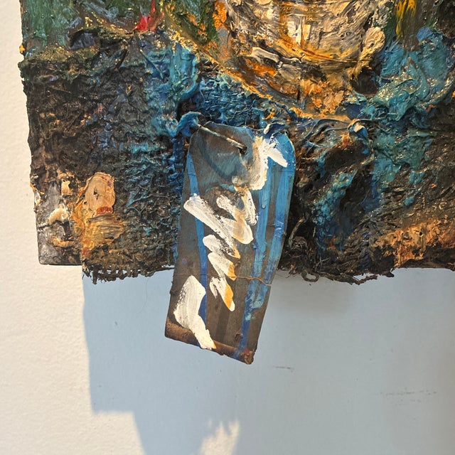 Green Vladimir Prodanovich “True Love” 2009 Mixed Media Portrait Assemblage on Wood, Signed With Coa For Sale - Image 8 of 12