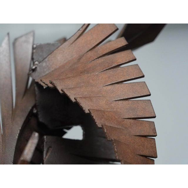 Metal CH, Abstract Constructivist Iron Sculpture, 1960s, Iron For Sale - Image 7 of 11