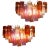 Multicolored Murano Glass Sconces in the Style of Venini, Set of 2 For Sale