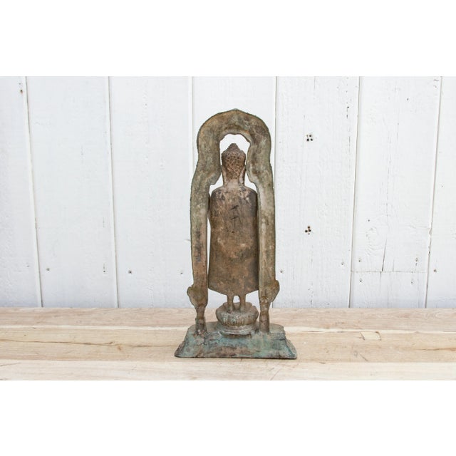 17th Century Bronze Standing Buddha For Sale In Los Angeles - Image 6 of 9