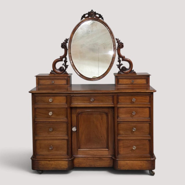 Victorian Mahogany Dressing Table, 1880 For Sale - Image 16 of 16