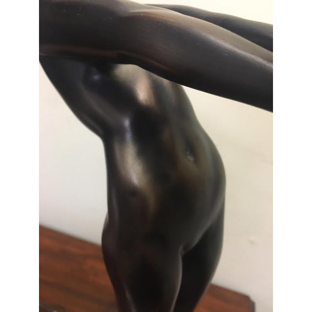 Art Deco Sculptural Lamp Clarté' Originally by Le Verrier 1928 For Sale In Savannah - Image 6 of 10