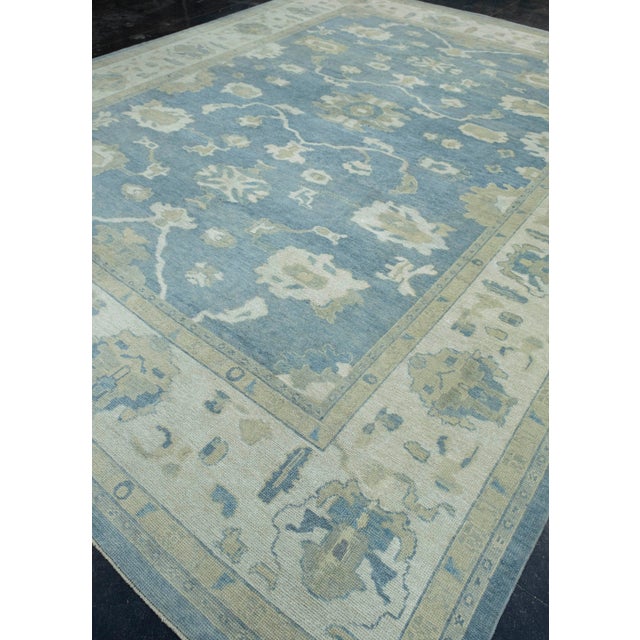Turkish Turkish Oushak Rug 11'8" x 14'11" #18516 For Sale - Image 3 of 8