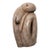 Vintage Large Ceramic Brancusi Style Nude Female Figure Ceramic Floor Sculpture For Sale