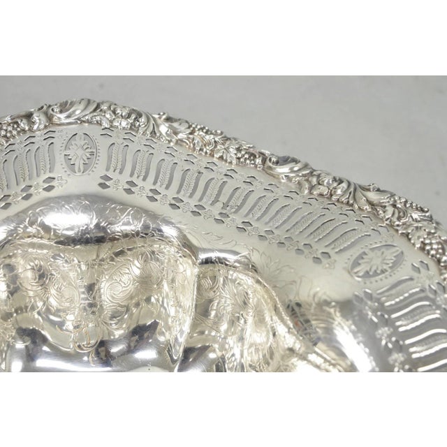 Early 20th Century Webster Wilcox 3236c International Silver Plated Scalloped Centerpiece Bowl For Sale - Image 15 of 18