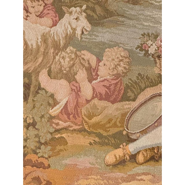 Vintage Aubusson French Jaquar Tapestry, 1960s For Sale - Image 11 of 18
