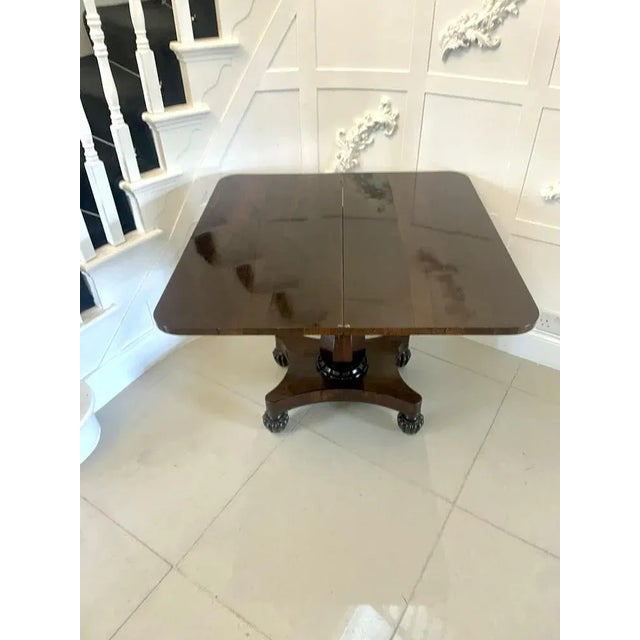 Early 19th Century Regency Rosewood Tea/Console Table, 1830s For Sale - Image 5 of 13